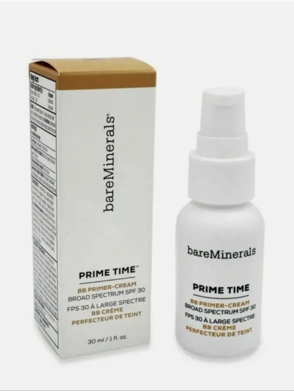 🧚‍♀️LIGHT BareMinerals RARE Prime Time BB Primer-Cream SPF 30 NWT